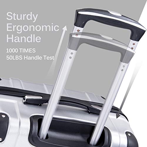 Merax Luggage Sets with TSA Locks, 3 Piece Lightweight P.E.T Luggage