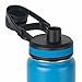 ThermoFlask 24-Ounce Double Wall Vacuum Insulated Stainless Steel Water Bottles, Blue, Black, 24oz