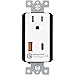 TOPGREENER 36W Quick Charge 3.0 USB Type-C/A Combo Wall Outlet, Compatible with Samsung S9/S8/S7 Note 9/8/7, Iphone XS/MAX/XR/X/8/7, LG Nexus, HTC 10 and More, UL Listed, TU1152QCAC3