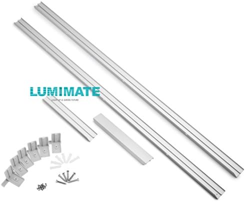 Lumimate Ceiling Mount for 12×48 Inch LED Panel Light fixed on Regular Ceiling