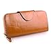 Yafeige Large Luxury Women's RFID Blocking Tri-fold Leather Wallet Zipper Ladies Clutch Purse