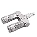 WYNNsky Air Hose Splitter, 2-Way Quick Connect Manifold with 2pcs Universal Type Coupler and 1pc Industrial Type Plug, Swivel Air Compressor Accessories Fittings