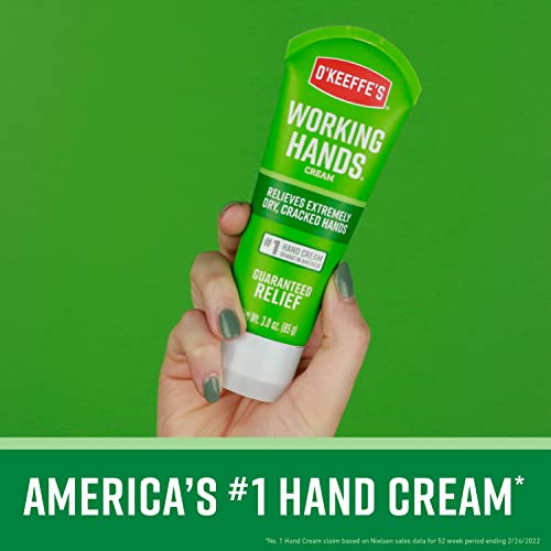O'Keeffe's Working Hands Hand Cream, 3 Ounce Tube and Healthy Feet Foot