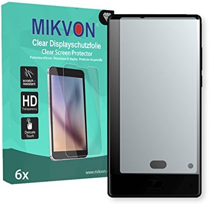 6x Mikvon Clear Screen Protector for Maze Alpha - Retail Package with accessories (intentionally smaller than the display due to its curved surface)