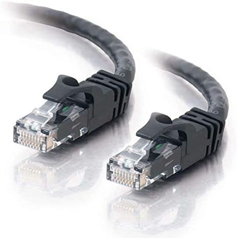 C2G 83405 0.5m Cat6 Booted Unshielded (UTP) Network Patch Cable - Black