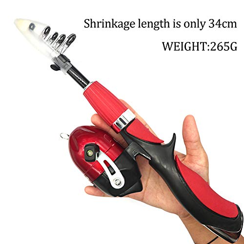 gerFogoo LingNuo Angelrute für Kinder, Angelruten-Combo-Set, Teleskop, tragbar, mit Angelschnur-Griff usw… – Bild 3