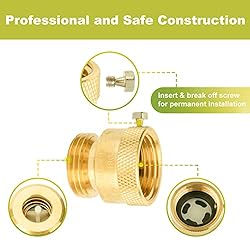 SUNGATOR Anti Siphon Valve, 6-Pack Hose Bib Vacuum