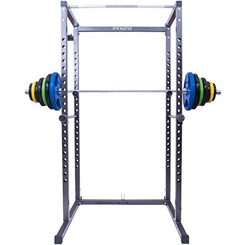 Gym Master Heavy Duty Power Rack Weight Lifting Cage & Pull Up Bar