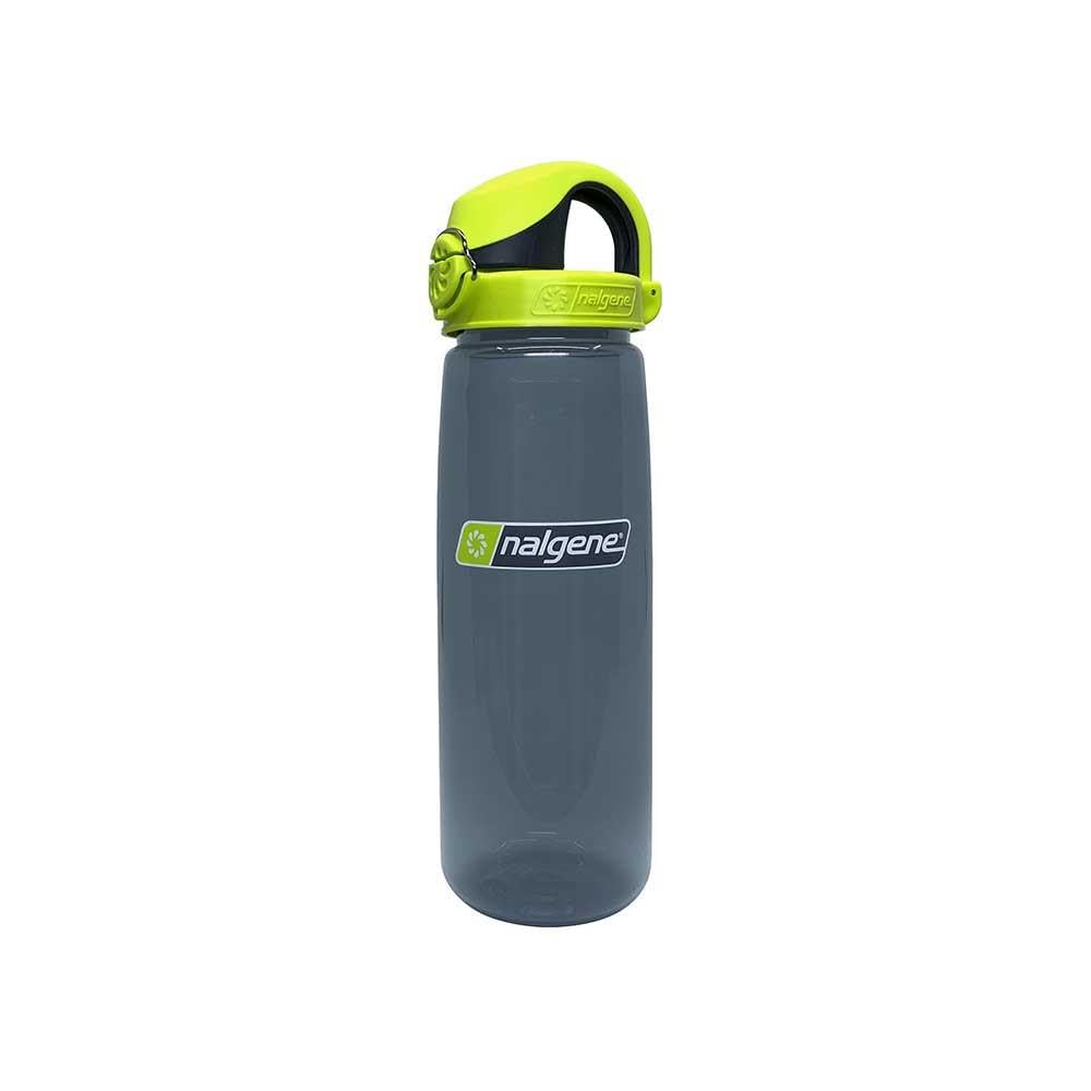 Nalgene On the Fly BPA-Free Water Bottle, Charcoal w Charcoal/Lime, 24 oz