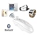 LS,Wireless Bluetooth Gamepad Control VR Remote Controller for 3D VR Glasses, VR Box,Virtual Reality Headset, and Smartphones Compatible with Android or ISO System (White)