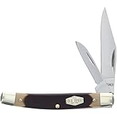 Old Timer 33OT Middleman Jack Folding Pocket Knife with Saw Cut Handle