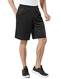 MB-S02-BLK_X-Large Tesla Men's Cool Mesh Basketball Shorts Smooth HyperDri With Pockets MBS02