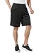 TM-MBS02-BLK_X-Large Tesla Men's Cool Mesh Basketball Shorts Smooth HyperDri With Pockets MBS02