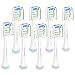 Sonifresh Replacement Brush Heads, 8 Pack Toothbrush Heads Compatible with Philips Sonicare Electric Toothbrush HX6063/64, 2 Series Plaque Control HX6250,Gum health HX6730, EasyClean.