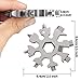 Homemaxt Easy N Genius-FEX 18-in-1 Steel Snowflakes Multi-Tool-18-in-1 Stainless Multi, 18 in 1 Incredible Tool