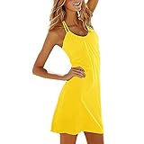 Ropalia Women O-neck Summer Beach Halter Short Mini Dress Sundress