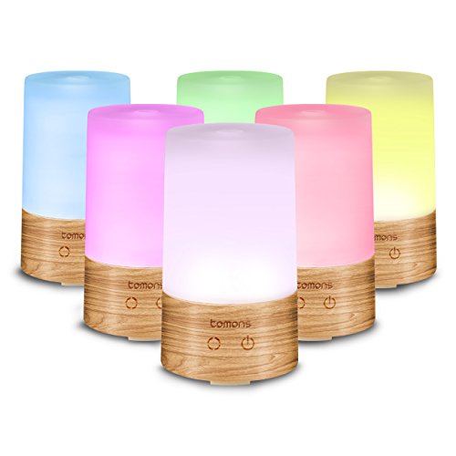 tomons Essential Oil Diffuser in Glass and Natural Wood Components Other AD2002-W