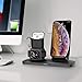 Wireless Charger, 3 in 1 Charging Station for A pple, Wireless Charging Stand A pple Watch Charger for A pple Watch and i Phone Air pod Compatible for i Watch 5-1 Air pods1 2 i Phone X/XS/XR/Xs Max/