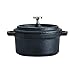 Casamoda Pre-Seasoned Cast Iron Mini Pot with Lid, 5-Inch