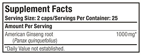 image for Oregon's Wild Harvest American Ginseng, 50 Count (Pack of 2)