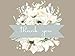 Wedding Thank You Cards, Bridal Shower, or All Occasion White Floral Thank You Card Assortment - 36 Note Card Boxed Set, Blank Inside with 38 White Envelopes - Made in the USA