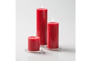 Richland® Red Pillar Candles Set of 3
