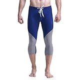 Funycell Men's Running Pants Capris Sports Tight Leggings