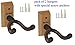 Top Stage 2-PACK Hardwood Home & Studio Guitar Hanger Wall Stand, JX18-NAT-Q2
