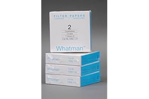 Whatman 1002110 Quantitative Filter Paper Circles, 8 Micron, 21 s/100mL/sq inch Flow Rate Grade 2, 110mm Diameter (Pack of 100)