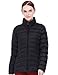 Puredown Women's Outdoor Ultra Light Packable Down Jacket, Black, M