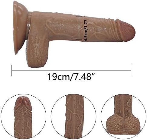 DJKFHIU Wearable 7.48inch Dîldɔ Huge Sträpoň Sträp Harnéss Stráplěss Stráp DJKFHIU