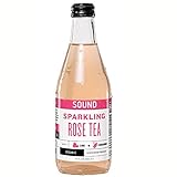 SOUND Sparkling Organic Rose Tea with Lime and Cardamom 12 Ounce, 12 Count