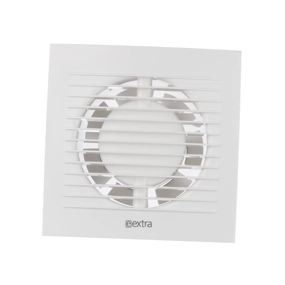 EUROPLAST 125mm Diameter Bathroom Fan with Humidity Sensor and Timer - White