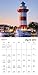 Lighthouses Mini Wall Calendar (2017)
