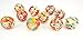 Ornate Red Orange floral Ceramic knobs for cabinets & cupboards - hand painted pulls