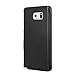 MTRONX Phone Case for Samsung GalaxyNote 5, Note 5, Magnetic Ultra Folio Flip Slim Leather Twill Case Cover Pouch N9200 - Black(MG-BK)