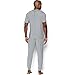 Under Armour Men's Athlete Ultra Comfort Recovery Short sleeve Sleepwear,True Gray Heather /Carbon Heather, Large