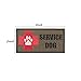 yisibo 2pieces-Service Dog Patch Embroidered Morale Hook and Loop Patch for Tactical K9 Harness Vest (Ranger Green)