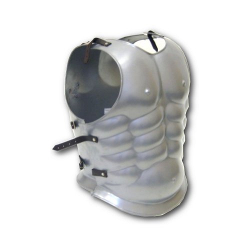 Armor Venue Silver Muscle Armor - Greek Costume - Silver - One Size Fit Most