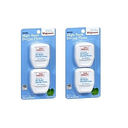 Walgreens Hi-Tech Dental Floss 54.7 Yards (pack of 2 )
