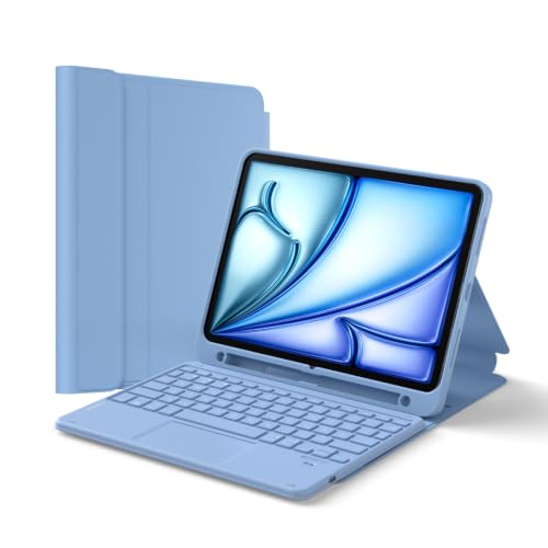 Inateck Hülle mit Tastatur iPad A16/10. Gen, 3 Bluetooth-Kanäle