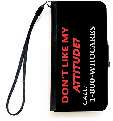 Rikki Knight Don't Like my Attitude Flip Wallet iPhoneCase with Magnetic Flap f…
