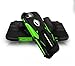 iPhone 7 Plus Case, CASE FORCE [Velocity Series] World's First High Velocity Impact Resistance Case, Built-in Kickstand + Swivel Belt Clip Holster + Screen Protector for iPhone 7 Plus (Black/Green)
