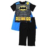 Batman Boys Poly Pajamas with Cape