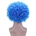 Fluffy Afro Synthetic Clown Wig for Men Women Cosplay Anime Party Christmas Halloween Fancy Funny Wigs (Blue)