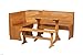 Essential Home Emily Breakfast Nook Kitchen Nook Solid Wood Corner Dining Breakfast Set Table Bench Chair Booth
