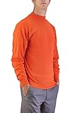 Alberto Cardinali Men's Mock Neck Sweater MC5 (Medium Orange)