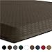 KANGAROO Thick Ergonomic Anti Fatigue Mats for Kitchen Floor, 70x24 Runner, Cushioned Standing Office Desk Mat, Waterproof Scratch Resistant Topside, Supportive All Day Comfort Padded Foam Rugs, Brown