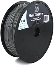 HATCHBOX 1.75mm Silver ABS 3D Printer Filament - 1kg Spool (2.2 lbs.) - Dimensional Accuracy +/- 0.05mm