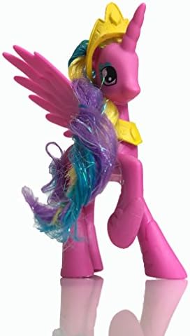 Mr Bigz Little Ponies Display Mini Figures Tall 14 cm cadence princess Dark Pink(pink)